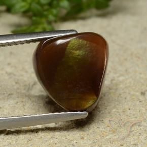 Ágata de fogo Multicolorido Natural 4.94ct, Chique, Opaco