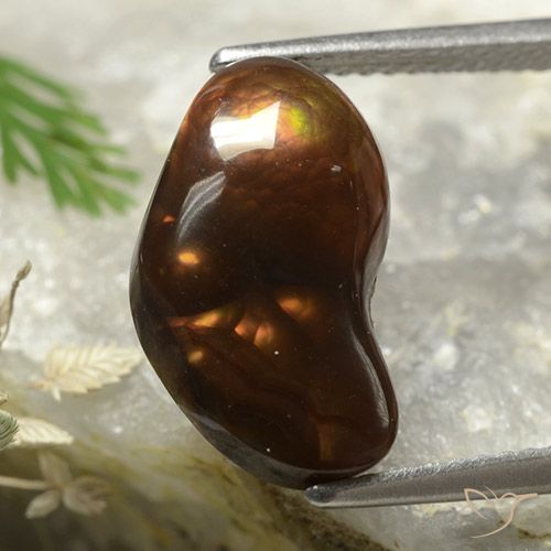 4.58ct Natural Multicolorido Ágata de fogo, Chique, Opaco