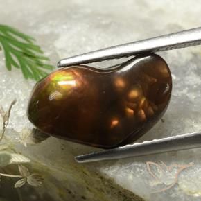 Ágata de fogo Multicolorido Natural 4.58ct, Chique, Opaco