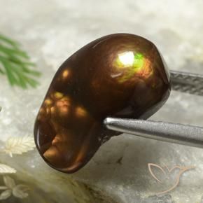 Ágata de fogo Multicolorido Natural 4.58ct, Chique, Opaco