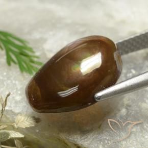 Ágata de fogo Multicolorido Natural 5.37ct, Chique, Opaco