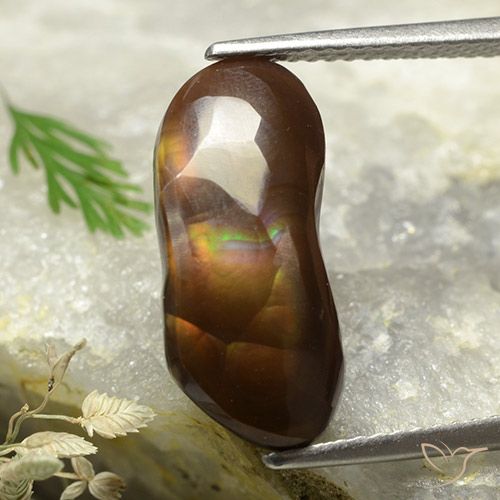 6.42ct Natural Multicolorido Ágata de fogo, Chique, Opaco