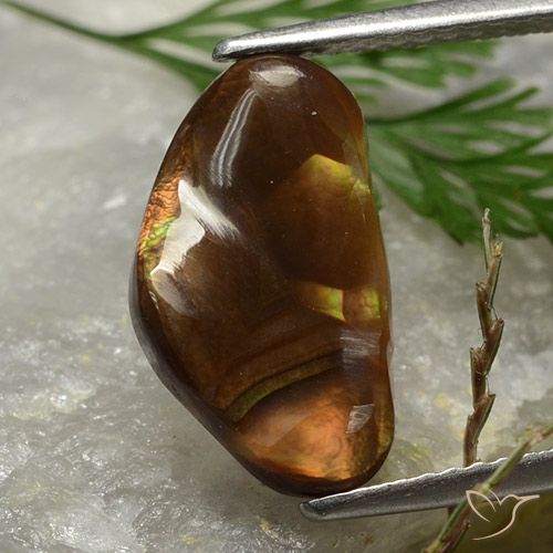 2.77ct Natural Multicolorido Ágata de fogo, Chique, Opaco
