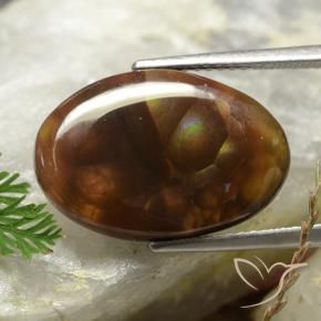 Ágata de fogo Multicolorido Natural 8.81ct, oval, Opaco