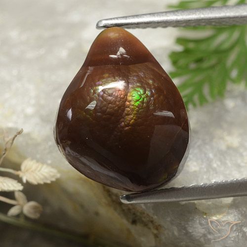 4.97ct Natural Multicolorido Ágata de fogo, Chique, Opaco