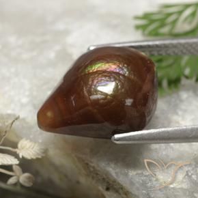 Ágata de fogo Multicolorido Natural 4.97ct, Chique, Opaco