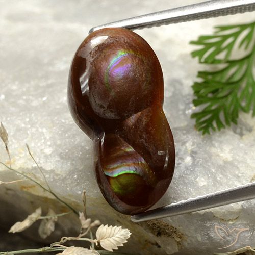 7.05ct Natural Multicolorido Ágata de fogo, Chique, Opaco