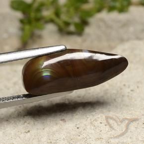 Ágata de fogo Multicolorido Natural 5.21ct, Chique, Opaco
