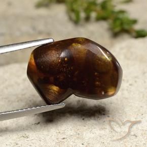 Ágata de fogo Multicolorido Natural 8.42ct, Chique, Opaco