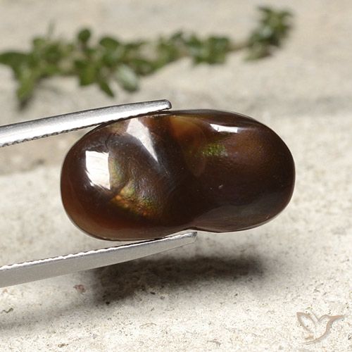 10.91ct Natural Multicolorido Ágata de fogo, Chique, Opaco
