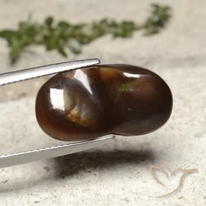 Ágata de fogo Multicolorido Natural 10.91ct, Chique, Opaco
