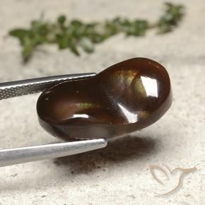 Ágata de fogo Multicolorido Natural 10.91ct, Chique, Opaco