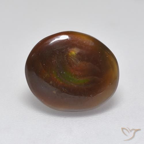 Ágata de fogo Multicolorido Natural 2.83ct, oval, Translúcido