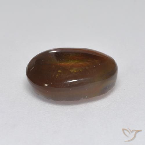 Ágata de fogo Multicolorido Natural 2.83ct, oval, Translúcido