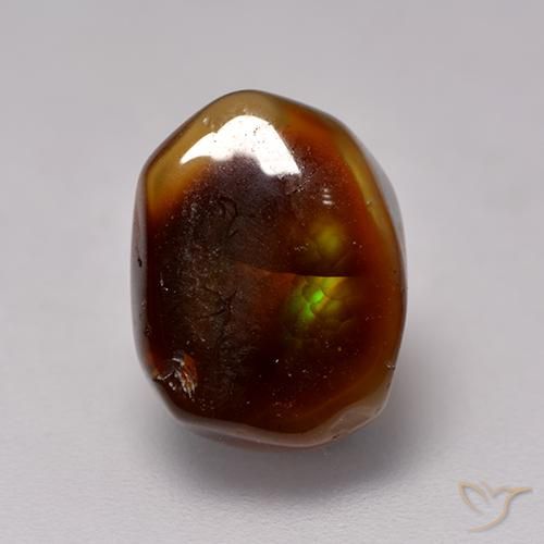 4.10ct Natural Multicolorido Ágata de fogo, Chique, Translúcido