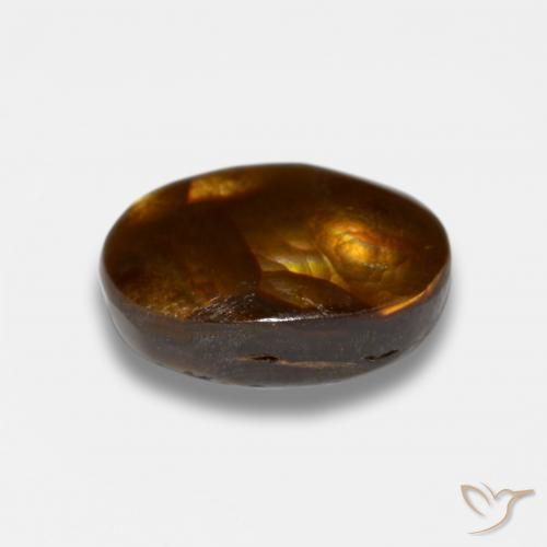 Ágata de fogo Multicolorido Natural 4.19ct, oval, Opaco