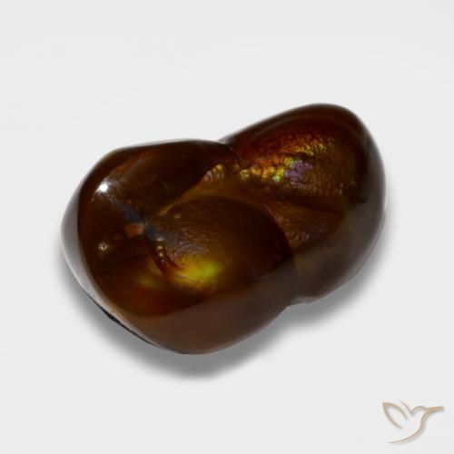 Ágata de fogo Multicolorido Natural 10.11ct, Chique, Opaco