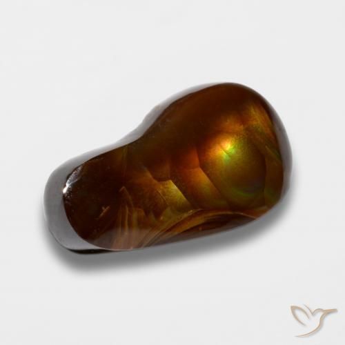 Ágata de fogo Multicolorido Natural 7.36ct, Chique, Opaco