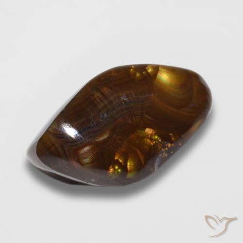 Ágata de fogo Multicolorido Natural 11.34ct, Chique, Opaco