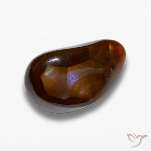 Ágata de fogo Multicolorido Natural 9.11ct, Chique, Opaco