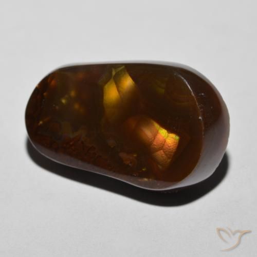 Ágata de fogo Multicolorido Natural 11.34ct, Chique, Opaco