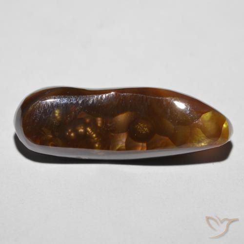 8.55ct Natural Multicolorido Ágata de fogo, Chique, Opaco