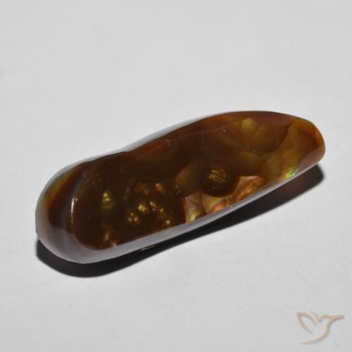 Ágata de fogo Multicolorido Natural 8.55ct, Chique, Opaco