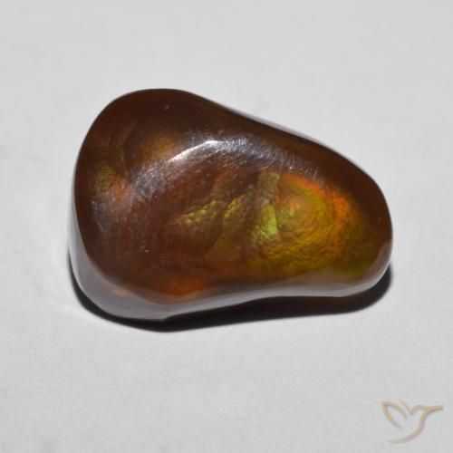 6.88ct Natural Multicolorido Ágata de fogo, Chique, Opaco