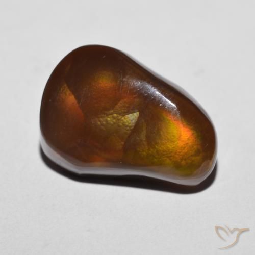Ágata de fogo Multicolorido Natural 6.88ct, Chique, Opaco