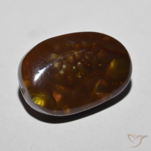 Ágata de fogo Multicolorido Natural 12.27ct, Chique, Opaco