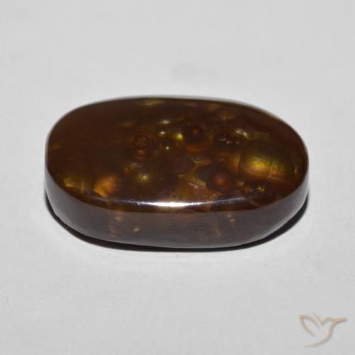 Ágata de fogo Multicolorido Natural 12.27ct, Chique, Opaco