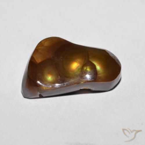 Ágata de fogo Multicolorido Natural 6.92ct, Chique, Opaco