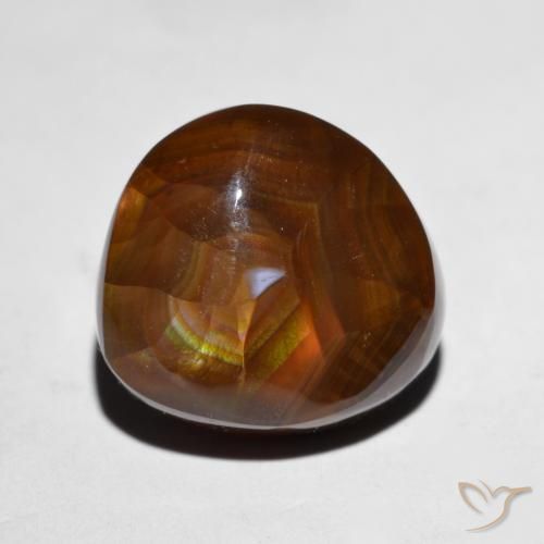 Ágata de fogo Multicolorido Natural 7.93ct, Chique, Opaco
