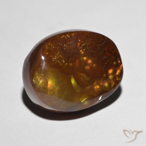 Ágata de fogo Multicolorido Natural 7.96ct, Chique, Opaco