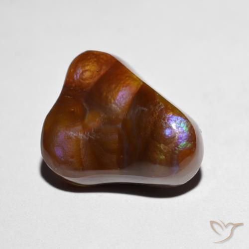 Ágata de fogo Multicolorido Natural 8.19ct, Chique, Opaco