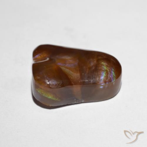 Ágata de fogo Multicolorido Natural 8.19ct, Chique, Opaco