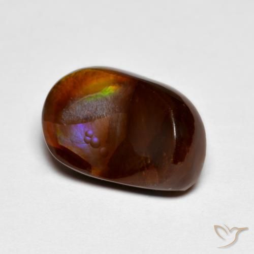 Ágata de fogo Multicolorido Natural 5.66ct, Chique, Opaco