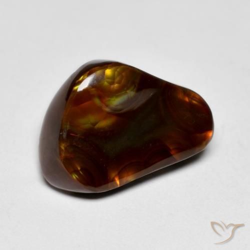 Ágata de fogo Multicolorido Natural 7.05ct, Chique, Opaco