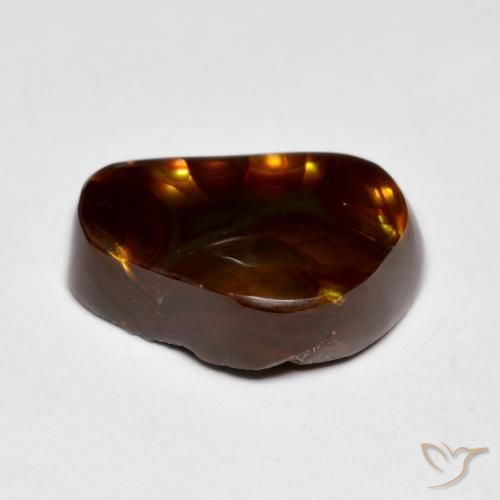 Ágata de fogo Multicolorido Natural 7.05ct, Chique, Opaco