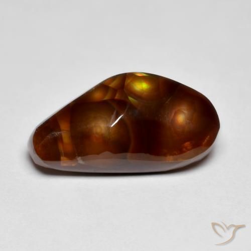 7.24ct Natural Multicolorido Ágata de fogo, Chique, Opaco