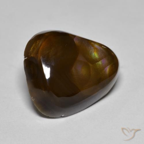 Ágata de fogo Multicolorido Natural 8.88ct, Chique, Opaco