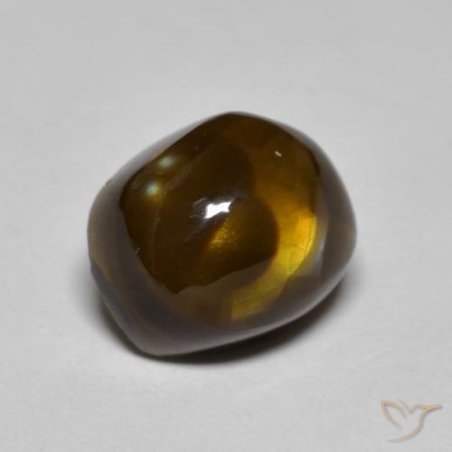 4.61ct Natural Multicolorido Ágata de fogo, Chique, Opaco
