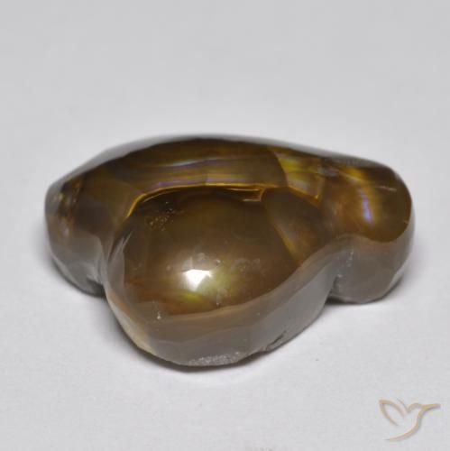 Ágata de fogo Multicolorido Natural 9.86ct, Chique, Opaco