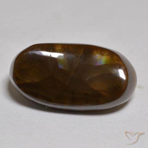 6.13ct Natural Multicolorido Ágata de fogo, oval, Opaco