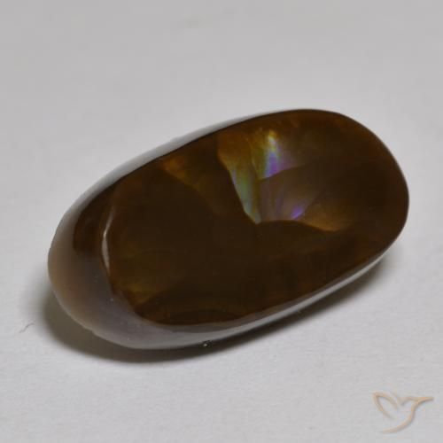 Ágata de fogo Multicolorido Natural 6.13ct, oval, Opaco