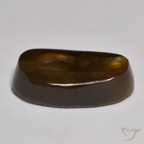 Ágata de fogo Multicolorido Natural 6.13ct, oval, Opaco