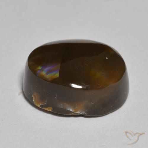Ágata de fogo Multicolorido Natural 5.99ct, Chique, Translúcido
