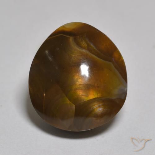 Ágata de fogo Multicolorido Natural 7.09ct, Chique, Opaco