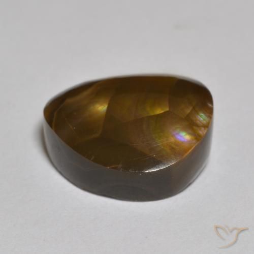 Ágata de fogo Multicolorido Natural 7.09ct, Chique, Opaco