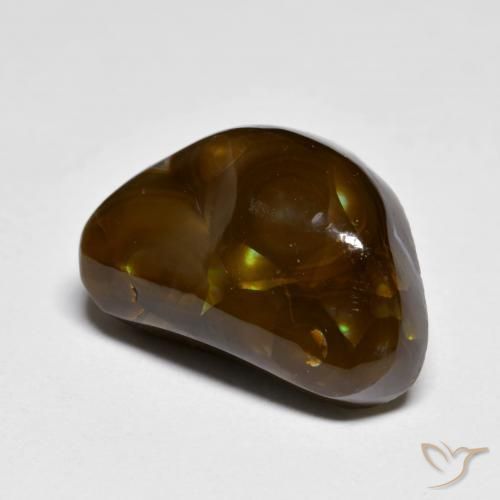 Ágata de fogo Multicolorido Natural 9.39ct, Chique, Opaco